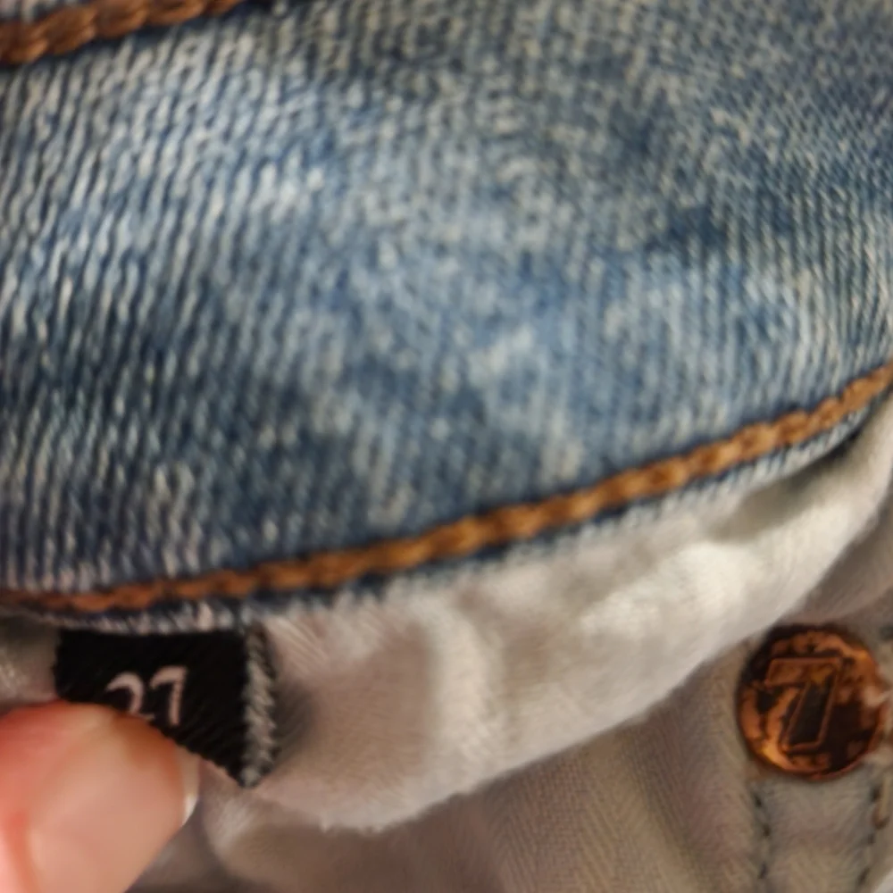 7FAMK High Waist Ankle Gwenevere Cropped Skinny Jeans Size 27 - Picture 11 of 14